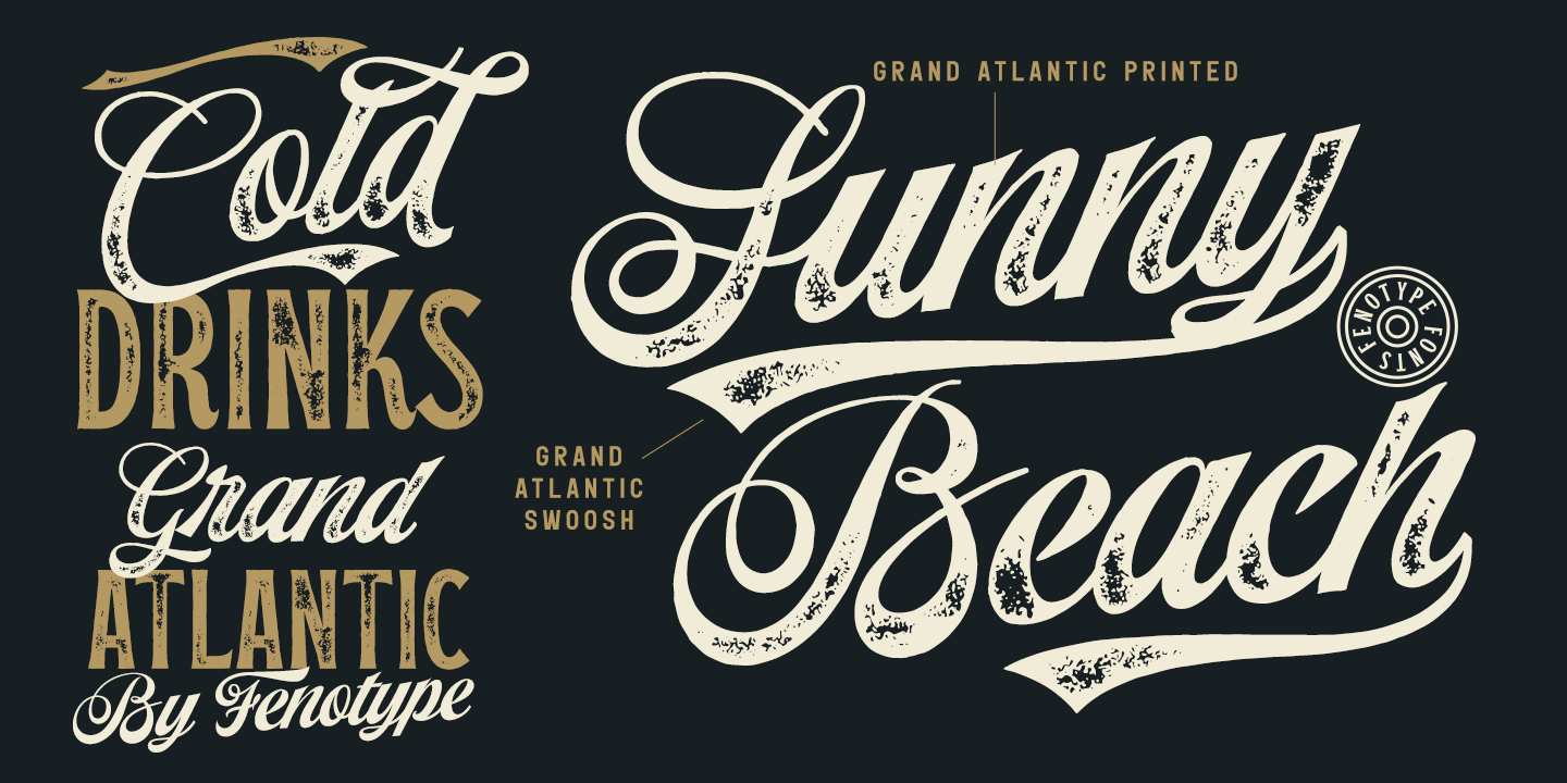 Przykładowa czcionka Grand Atlantic #4